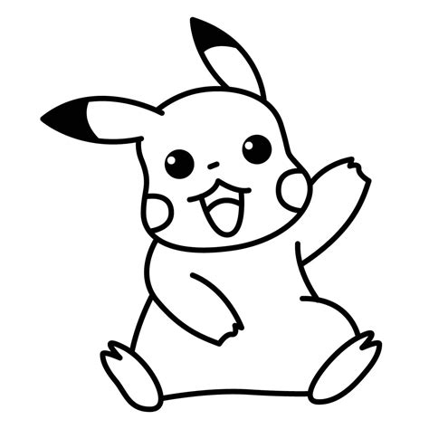 picachu para pintar|Dibujo para colorear